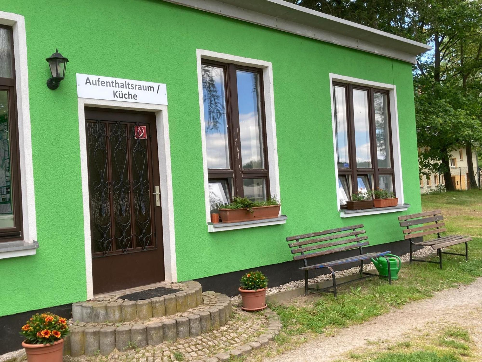 Campingfass Mit Panoramaterrasse Langenbernsdorf Eksteriør billede