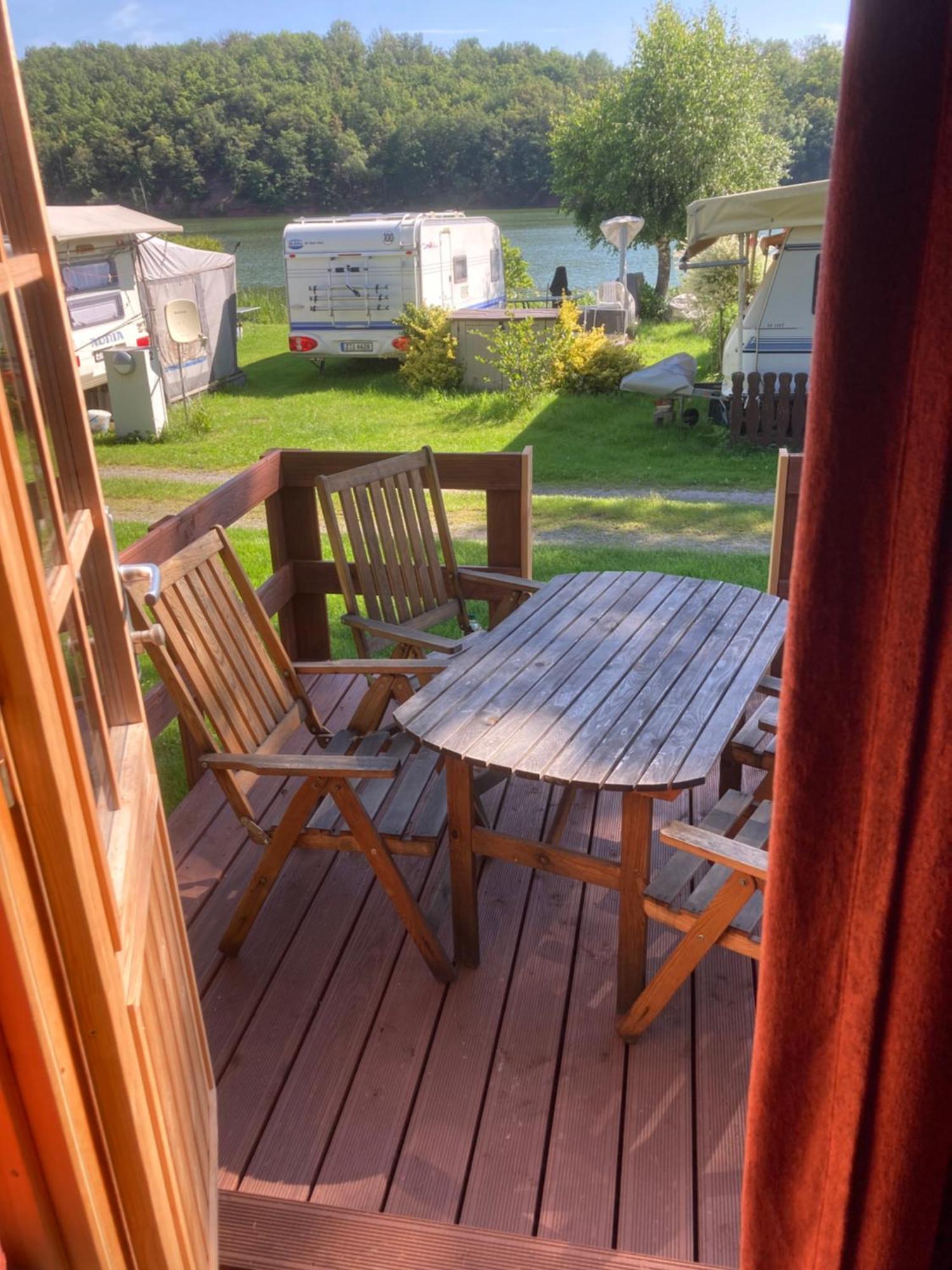 Campingfass Mit Panoramaterrasse Langenbernsdorf Eksteriør billede