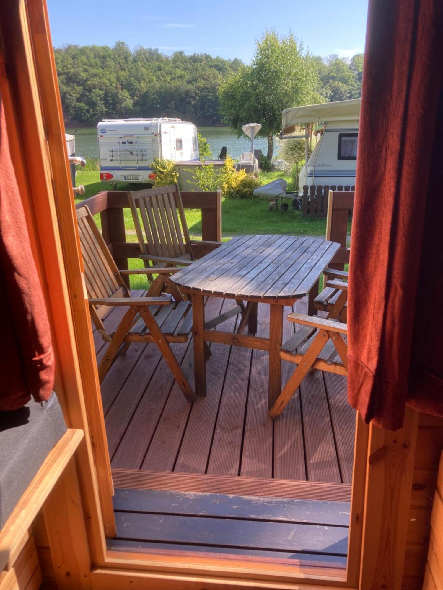Campingfass Mit Panoramaterrasse Langenbernsdorf Eksteriør billede