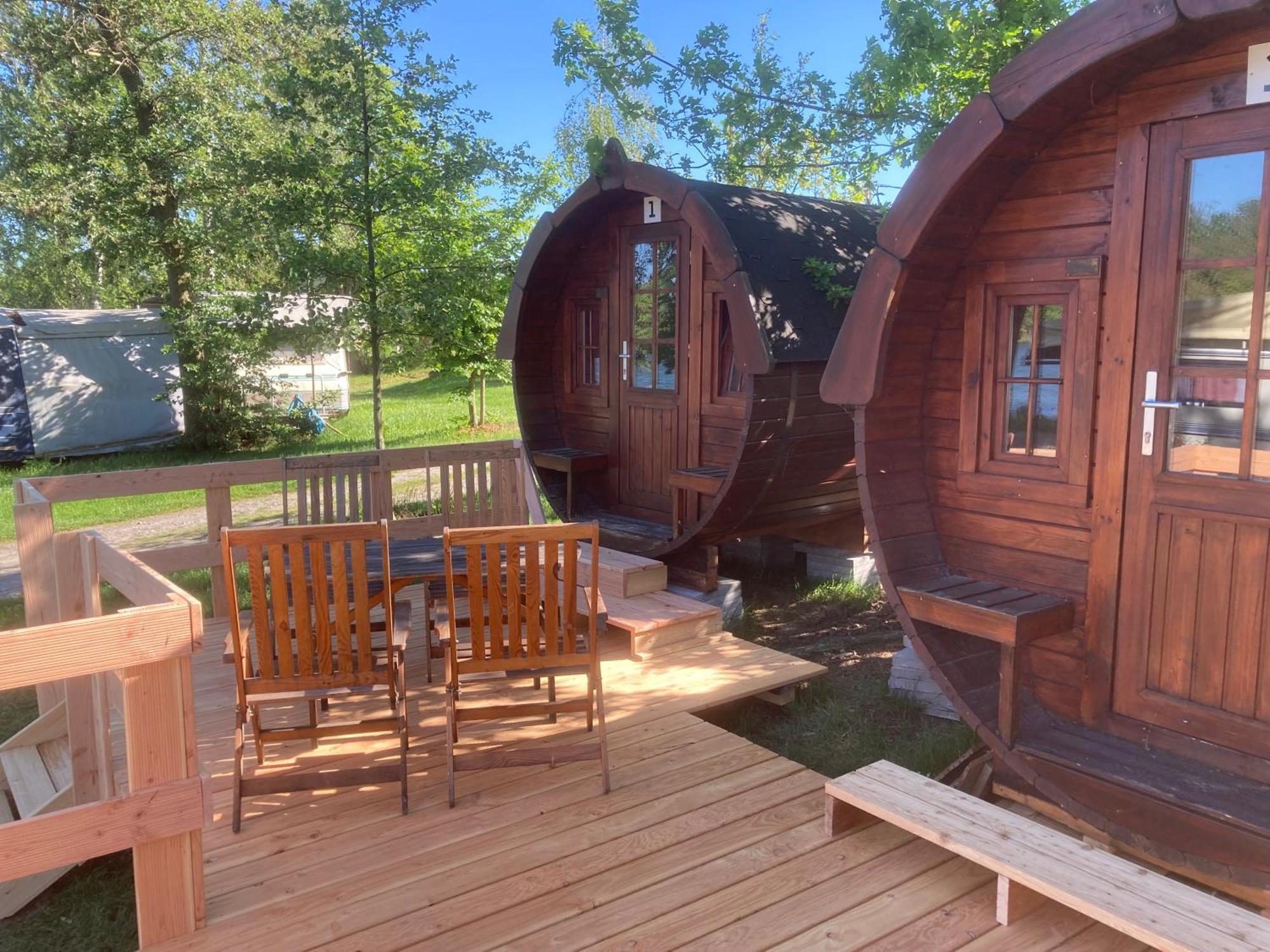 Campingfass Mit Panoramaterrasse Langenbernsdorf Eksteriør billede